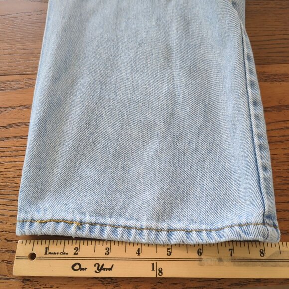 Levis 550 Relaxed Fit Light Wash Denim Jeans 40x32 Mens Vintage 1990s - Picture 12 of 15